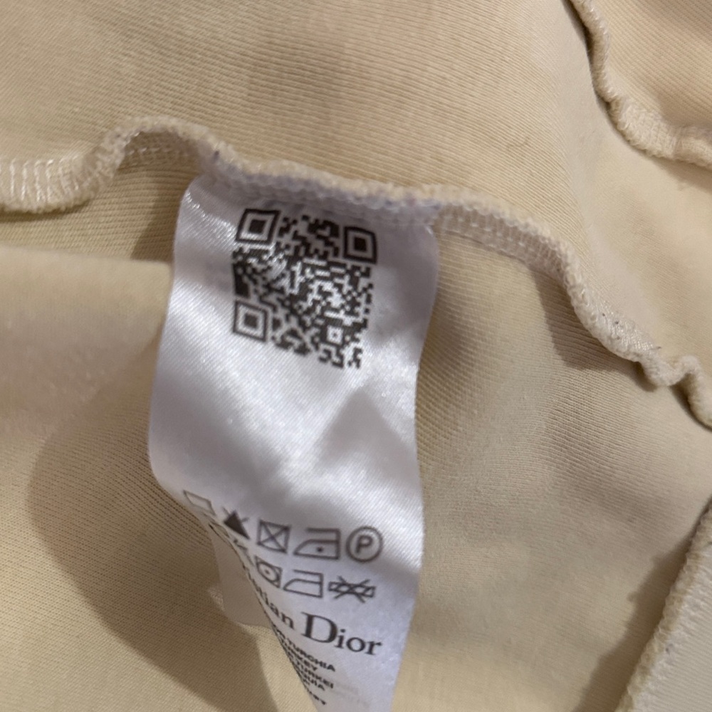 Dior Cream Zip-Up Jacket with Dior Logo - Picture 15 of 17